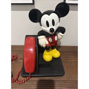 Vintage 1990's Disney Mickey Mouse Corded Land Line Touch Tone Telephone AT&T